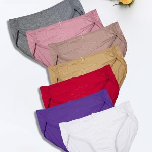 12 Pack Women's Cotton Bikini Underwear, Underwear Cotton Hipster Panties, High Rise Briefs Soft Strench Breathable Ladies