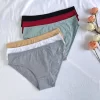 3PCS Women's Cotton Underwear Sexy Female Underpants Fashion Comfortable Simple Solid Color Panties Breathable Triangle Briefs - AliExpress 200574005
