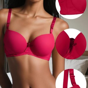 6 Pack Womens Wireless Push Up Bras for Women Full Coverage No Underwire Everyday Bras T-Shirt Bras B Cup C Cup
