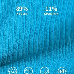 ATTRACO Ribbed Workout Tank Tops for Women with Built in Bra Tight Racerback Scoop Neck Athletic Top