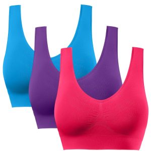 BESTENA Sports Bras for Women, Seamless Comfortable Yoga Bra with Removable Pads