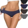 Cheap Price Wholesale Soft Thin Fabric Women's Seamless Briefs Low-rise Sexy Half Pack Hip Brazilian Panties Thong for Women