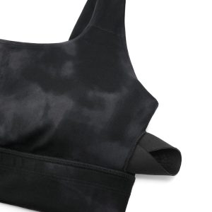 CRZ YOGA Butterluxe Womens U Back Sports Bra - Scoop Neck Padded Low Impact Yoga Clothes Workout Crop Top with Built in Pads