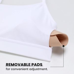 CRZ YOGA Butterluxe Womens Y Back Sports Bra - Padded Racerback Low Impact Spaghetti Thin Strap Workout Yoga Top