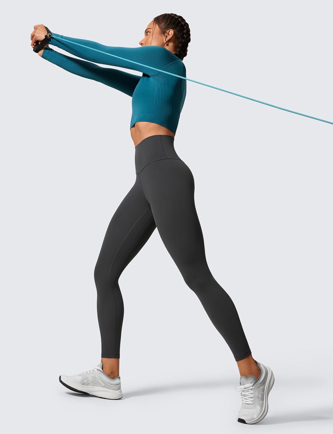 CRZ YOGA Womens Butterlift High Waisted Workout Leggings 25" - Pilates Gym Athletic Yoga Pants Buttery Soft