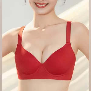 Customized logo Women's Large Cup Seamless Underwire Sport Bra High Lifting Support Power Push-up Comfortable Breathable Bra