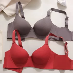 Customized logo Women's Large Cup Seamless Underwire Sport Bra High Lifting Support Power Push-up Comfortable Breathable Bra