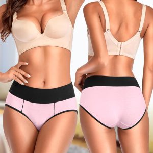 Eiggam Underwear for Women Cotton High Waist Panties Full Coverage Briefs Soft Strech Ladies Breathable Panties-Multi Pack