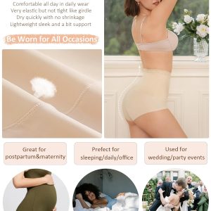 FINETOO Womens Tummy Control Shapewear Underwear High Waisted Seamless Panties Girdle Full Coverage Postpartum Briefs