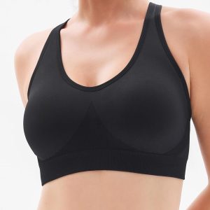 FITTIN Padded Sports Bras for Women: Support Strappy Adjustable Straps Cross Back Sport Bra Pack for Workout Yoga Running Gym