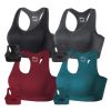 FITTIN Racerback Sports Bras for Women - Padded Seamless Support Bra for Yoga Gym Workout Fitness