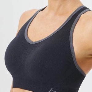 FITTIN Racerback Sports Bras for Women - Padded Seamless Support Bra for Yoga Gym Workout Fitness