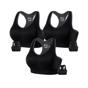 FITTIN Racerback Sports Bras for Women - Padded Seamless Support Bra for Yoga Gym Workout Fitness