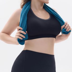 FITTIN Racerback Sports Bras for Women - Padded Seamless Support Bra for Yoga Gym Workout Fitness