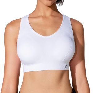 FITTIN Racerback Sports Bras for Women - Padded Seamless Support Bra for Yoga Gym Workout Fitness