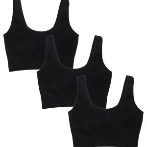 Fruit of the Loom Women's 3-Pack Seamless Full-Coverage Wireless Bra