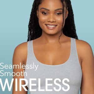Fruit of the Loom Women's 3-Pack Seamless Full-Coverage Wireless Bra