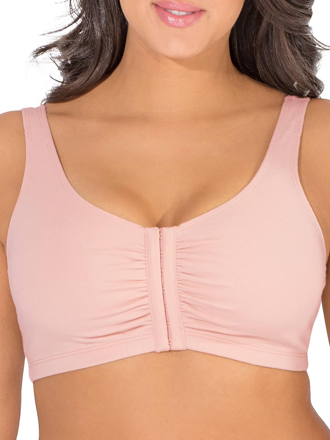 Fruit of the Loom Women's Multi-Pack Front Closure Cotton Bra