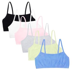 Fruit of The Loom Women's Multi-Pack Spaghetti Strap Cotton Sports Bra