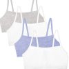 Fruit of The Loom Women's Multi-Pack Spaghetti Strap Cotton Sports Bra