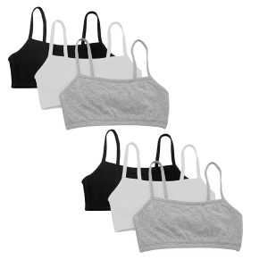 Fruit of The Loom Women's Multi-Pack Spaghetti Strap Cotton Sports Bra