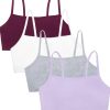 Fruit of The Loom Women's Multi-Pack Spaghetti Strap Cotton Sports Bra