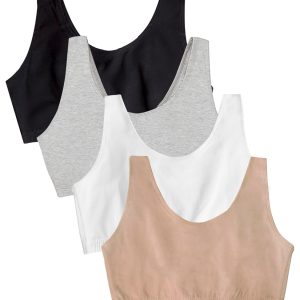 Fruit of the Loom Women's Multi-Pack Tank Top Style Sports Bra
