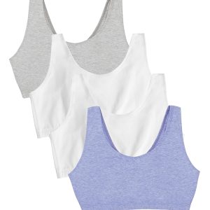 Fruit of the Loom Women's Multi-Pack Tank Top Style Sports Bra