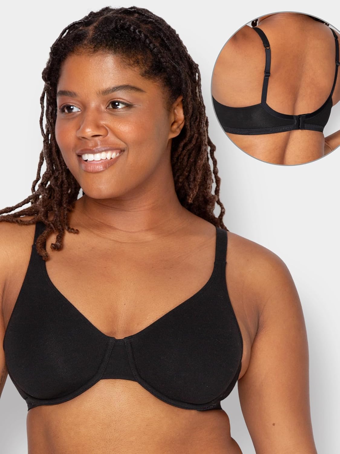 Fruit of The Loom Women's Multi-Pack Unlined Underwire Cotton Bra