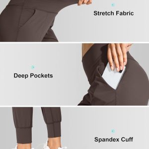 G Gradual Women's Joggers High Waisted Yoga Pants with Pockets Loose Leggings for Women Workout, Athletic, Lounge