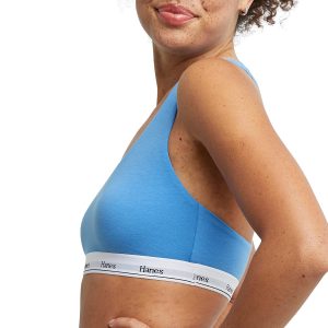 Hanes Women's Originals Racerback Bralette Pack, Breathable Stretch Cotton Bras, 2-Pack