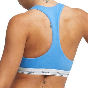 Hanes Women's Originals Racerback Bralette Pack, Breathable Stretch Cotton Bras, 2-Pack