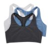 Hanes Women's Racerback Cotton T-Back Bralette (3 Pack)