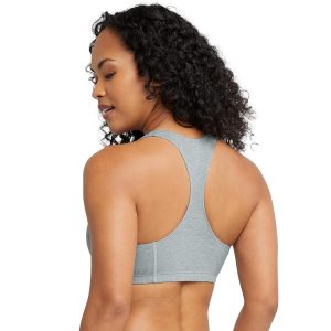 Hanes Women's Racerback Cotton T-Back Bralette (3 Pack)