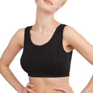 Hanes Women's Scoopneck Cotton Bralette Crop Top (3 Pack)