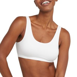 Hanes Women's Scoopneck Cotton Bralette Crop Top (3 Pack)