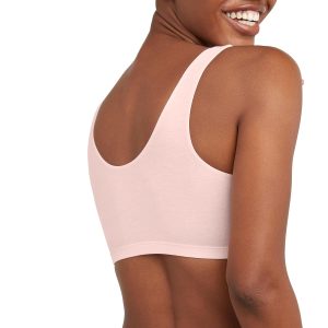 Hanes Women's Scoopneck Cotton Bralette Crop Top (3 Pack)
