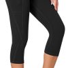 Heathyoga Capri Leggings for Women High Waisted Capri Leggings with Pockets for Women Tummy Control Yoga Pants Women
