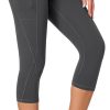 Heathyoga Capri Leggings for Women High Waisted Capri Leggings with Pockets for Women Tummy Control Yoga Pants Women