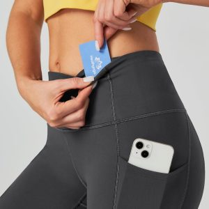 Heathyoga Capri Leggings for Women High Waisted Capri Leggings with Pockets for Women Tummy Control Yoga Pants Women