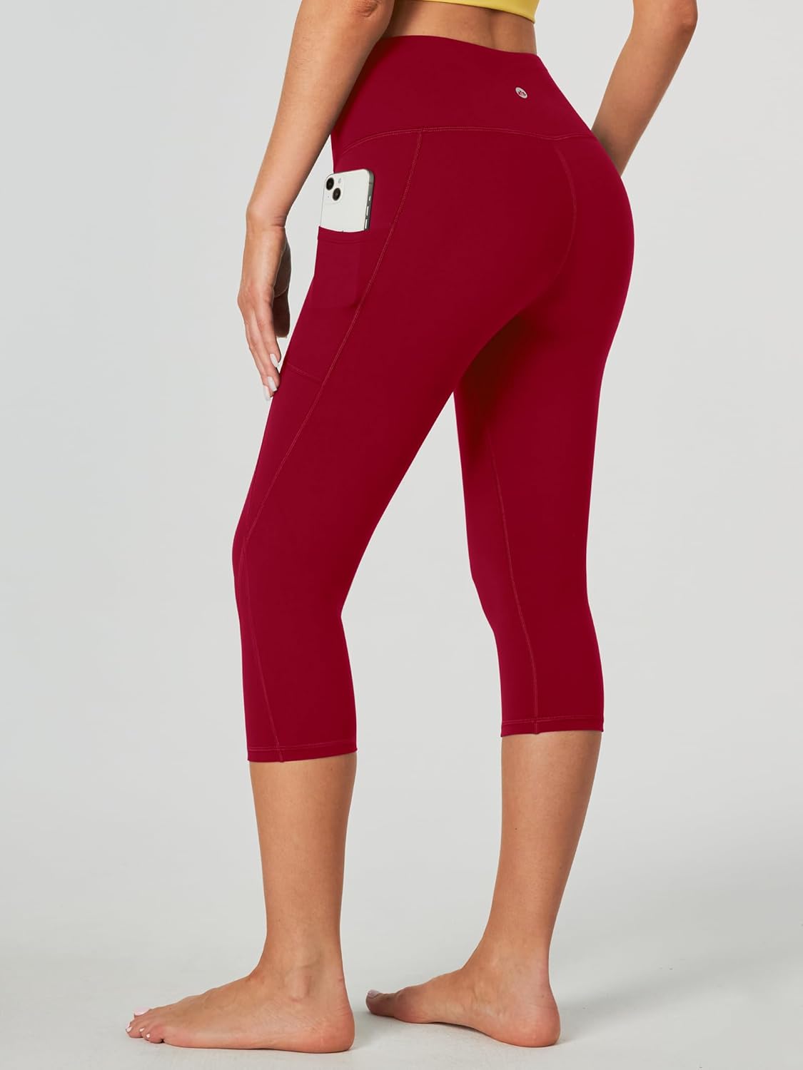 Heathyoga Capri Leggings for Women High Waisted Capri Leggings with Pockets for Women Tummy Control Yoga Pants Women