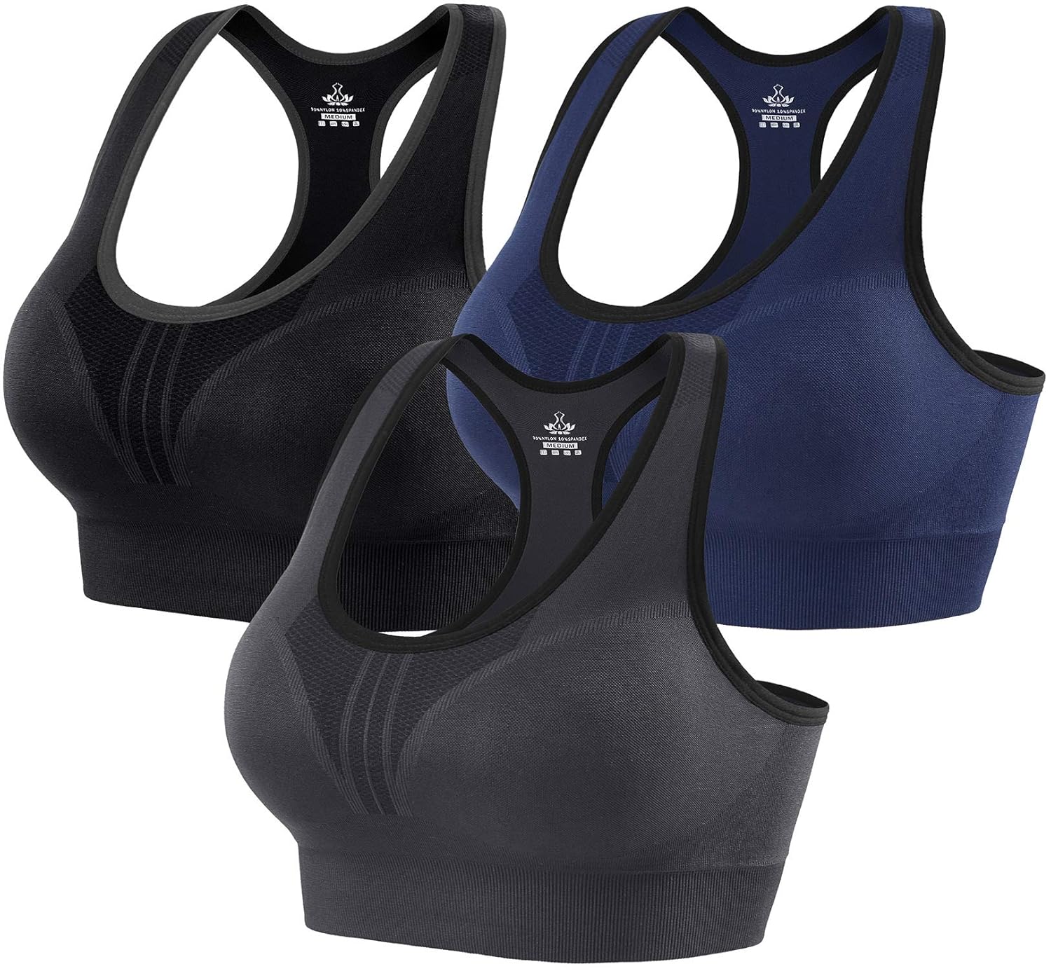 Heathyoga High Impact Sports Bras for Women High Support Padded Sports Bra Workout Bras for Women Racerback Bra for Yoga