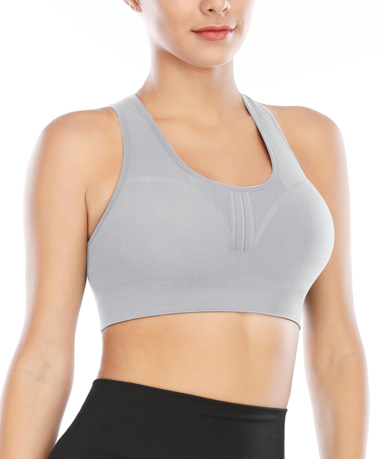 Heathyoga High Impact Sports Bras for Women High Support Padded Sports Bra Workout Bras for Women Racerback Bra for Yoga