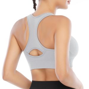 Heathyoga High Impact Sports Bras for Women High Support Padded Sports Bra Workout Bras for Women Racerback Bra for Yoga