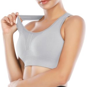 Heathyoga High Impact Sports Bras for Women High Support Padded Sports Bra Workout Bras for Women Racerback Bra for Yoga