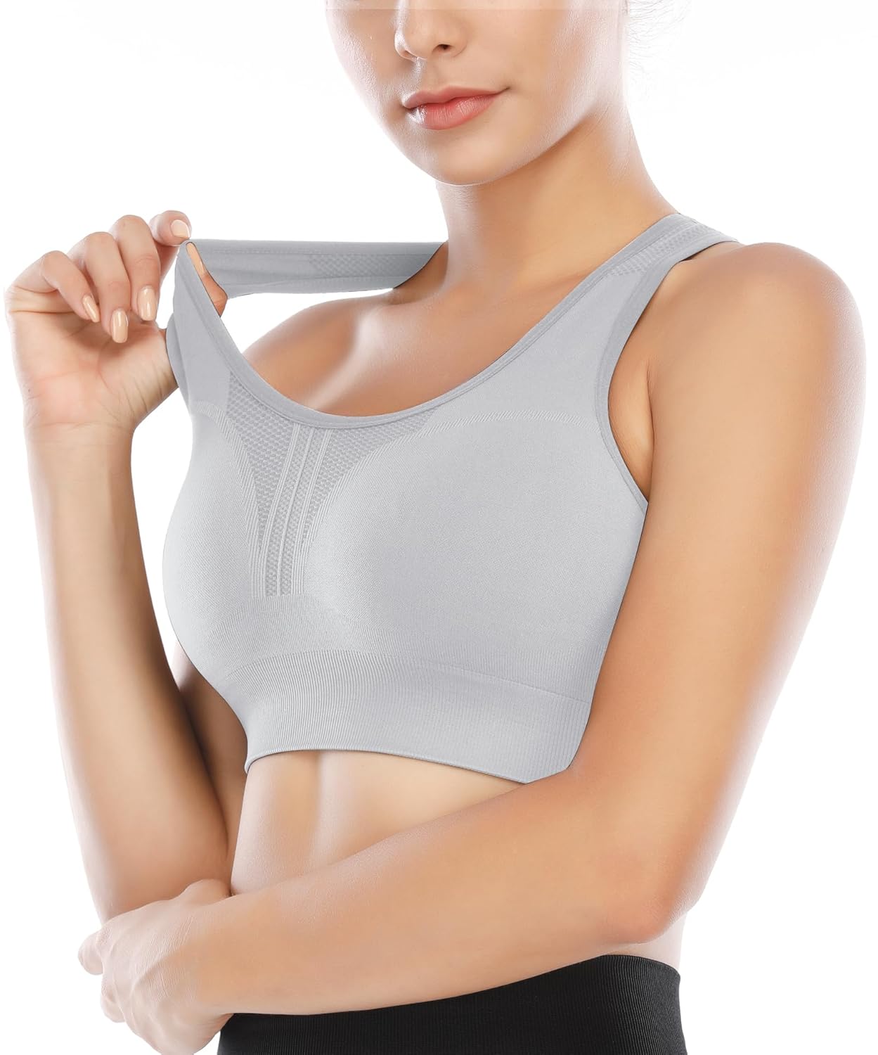 Heathyoga High Impact Sports Bras for Women High Support Padded Sports Bra Workout Bras for Women Racerback Bra for Yoga