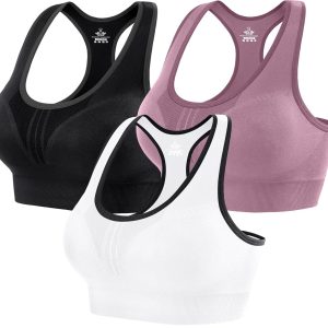 Heathyoga High Impact Sports Bras for Women High Support Padded Sports Bra Workout Bras for Women Racerback Bra for Yoga