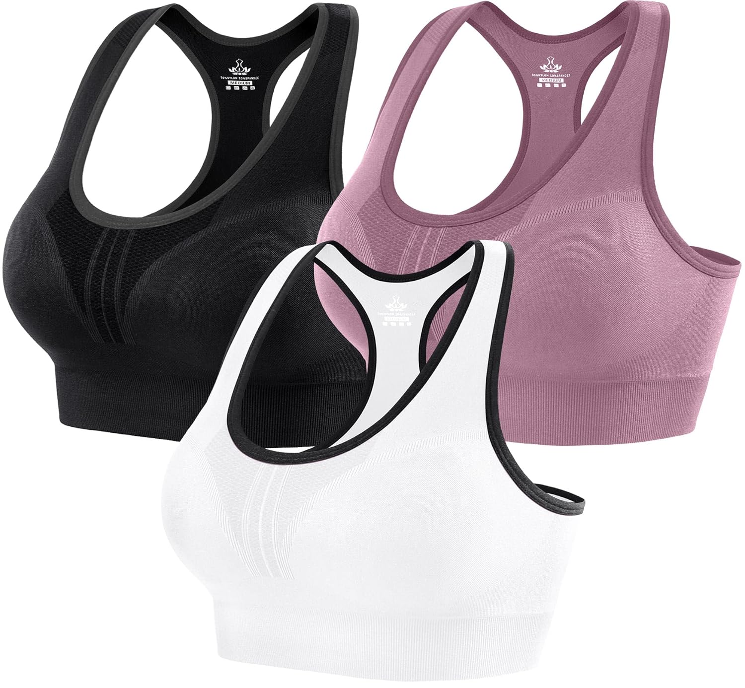Heathyoga High Impact Sports Bras for Women High Support Padded Sports Bra Workout Bras for Women Racerback Bra for Yoga