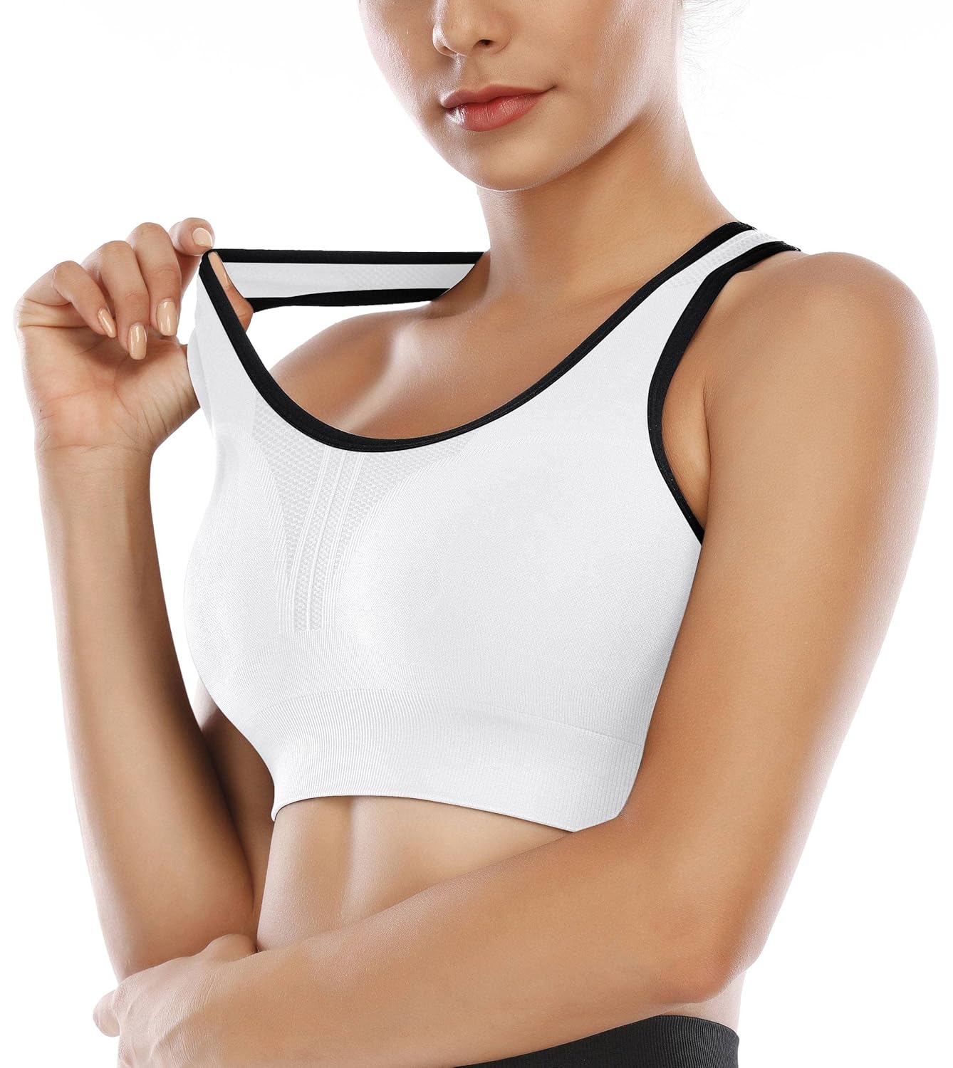 Heathyoga High Impact Sports Bras for Women High Support Padded Sports Bra Workout Bras for Women Racerback Bra for Yoga