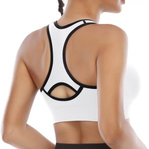 Heathyoga High Impact Sports Bras for Women High Support Padded Sports Bra Workout Bras for Women Racerback Bra for Yoga